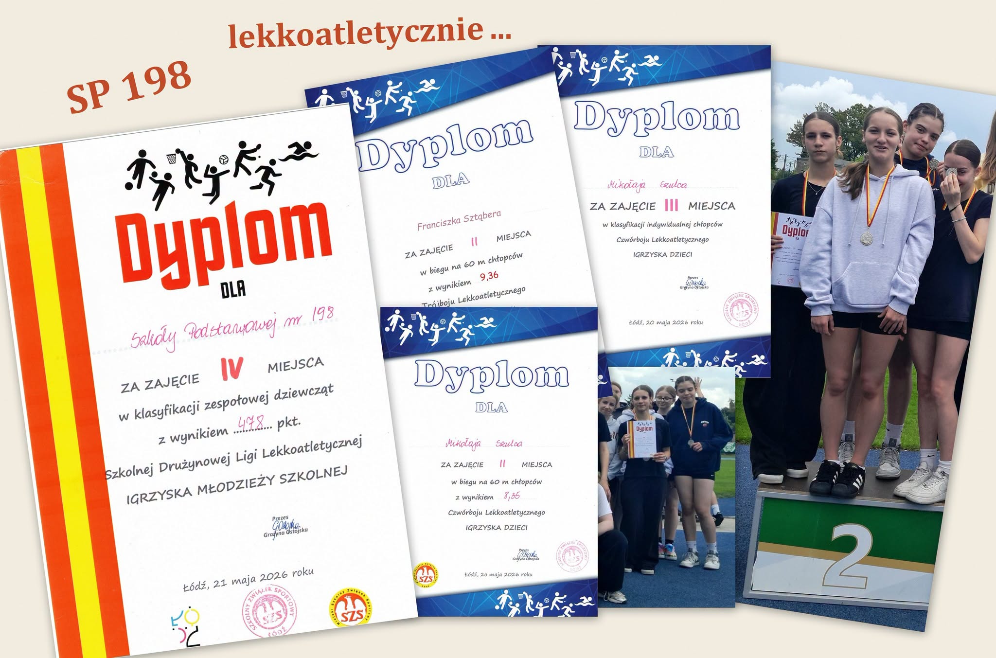 SP 198 lekkoatletycznie…