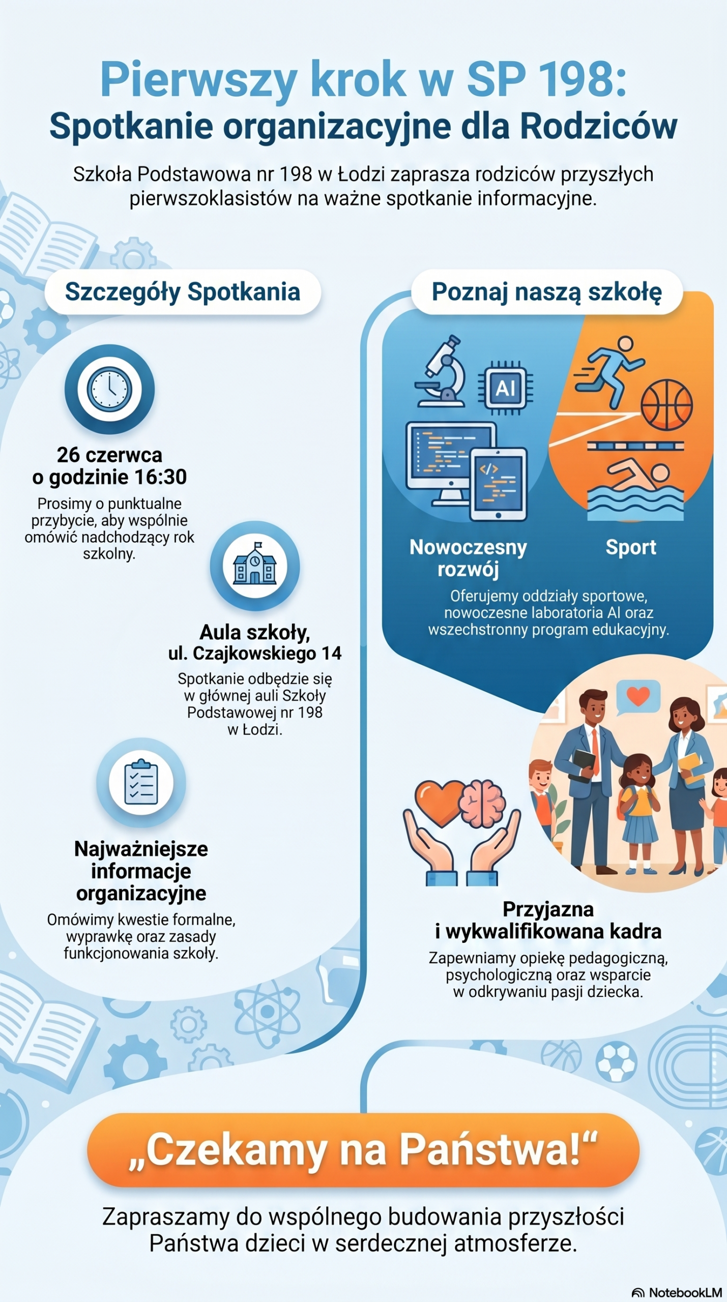 Zebranie dla rodziców przyszłych uczniów klas 1
